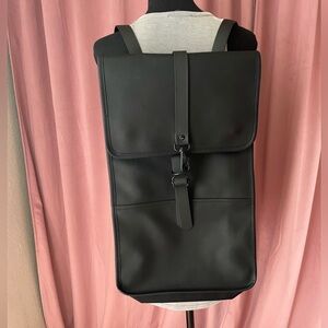 Rains Waterproof Black Backpack